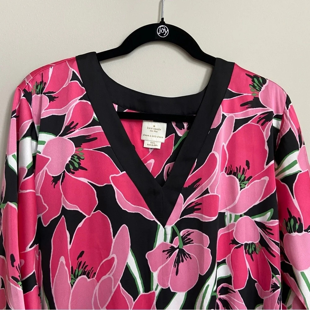 Kate Spade Floral Maxi Dress, Kimono Style, size M‎